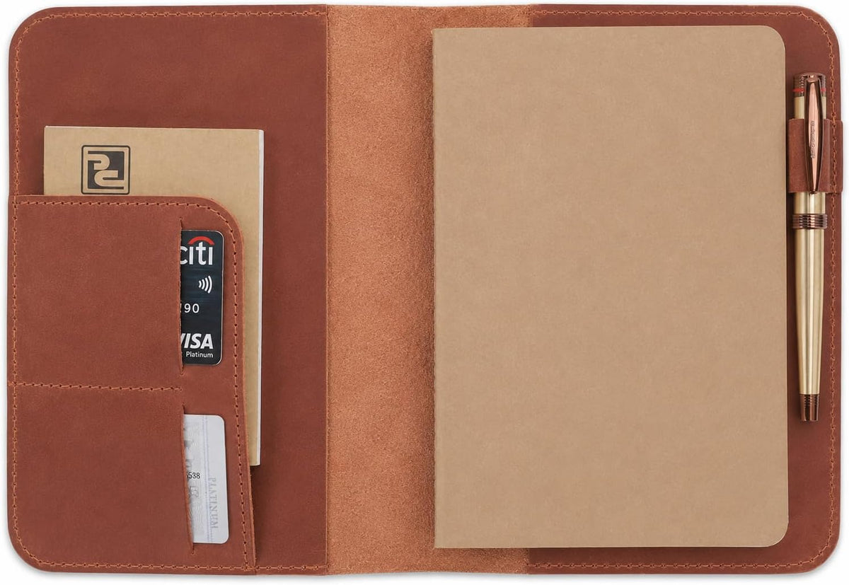 Refillable A5 Leather Journal Cover