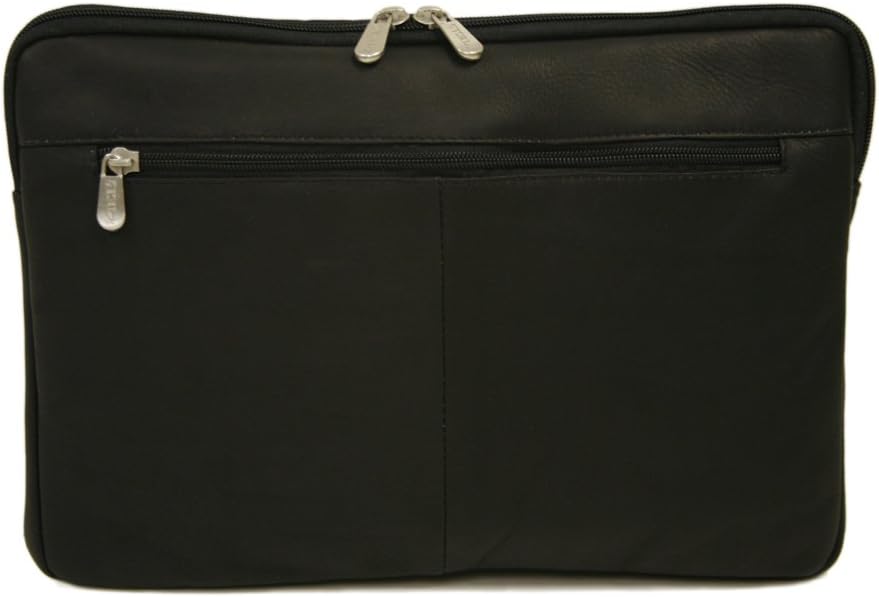 Leather Mini Zip Laptop Sleeve