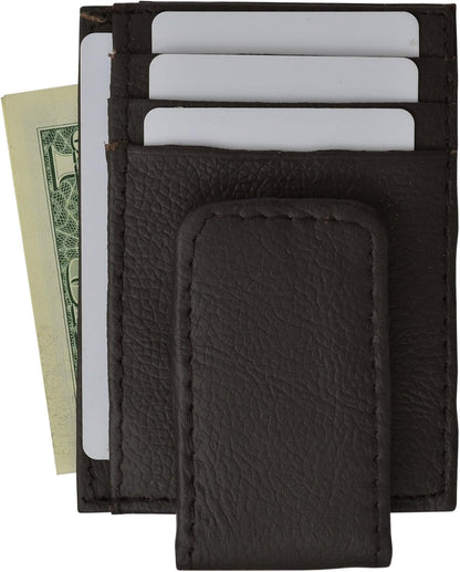Genuine Leather Money Clip Wallet