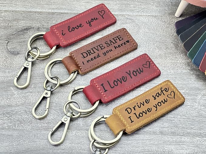 Personalized Leather Keychain
