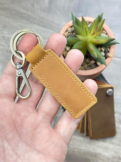 Personalized Leather Keychain