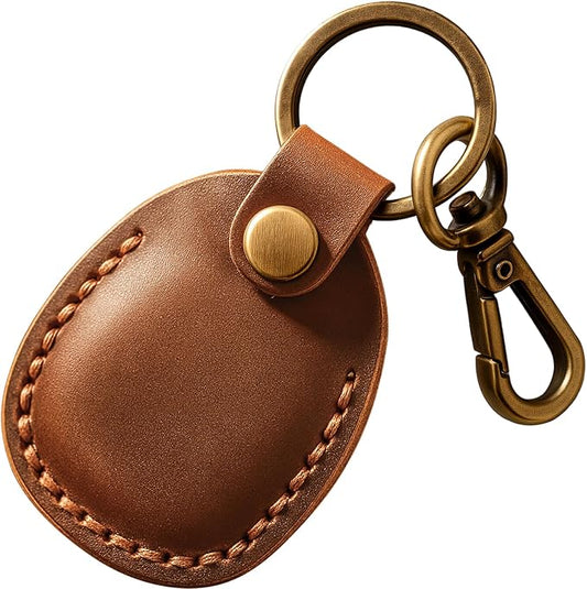 Genuine Leather AirTag Holder