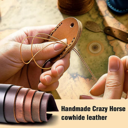 Genuine Leather AirTag Holder