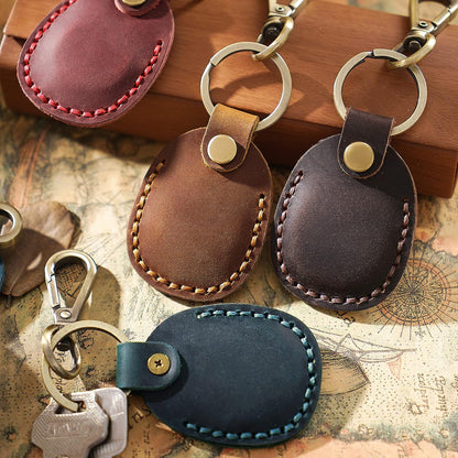 Genuine Leather AirTag Holder