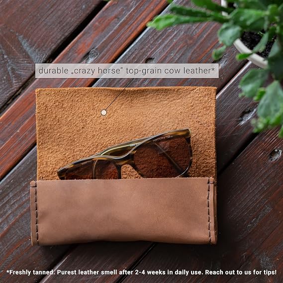 Handmade Leather Glasses Case