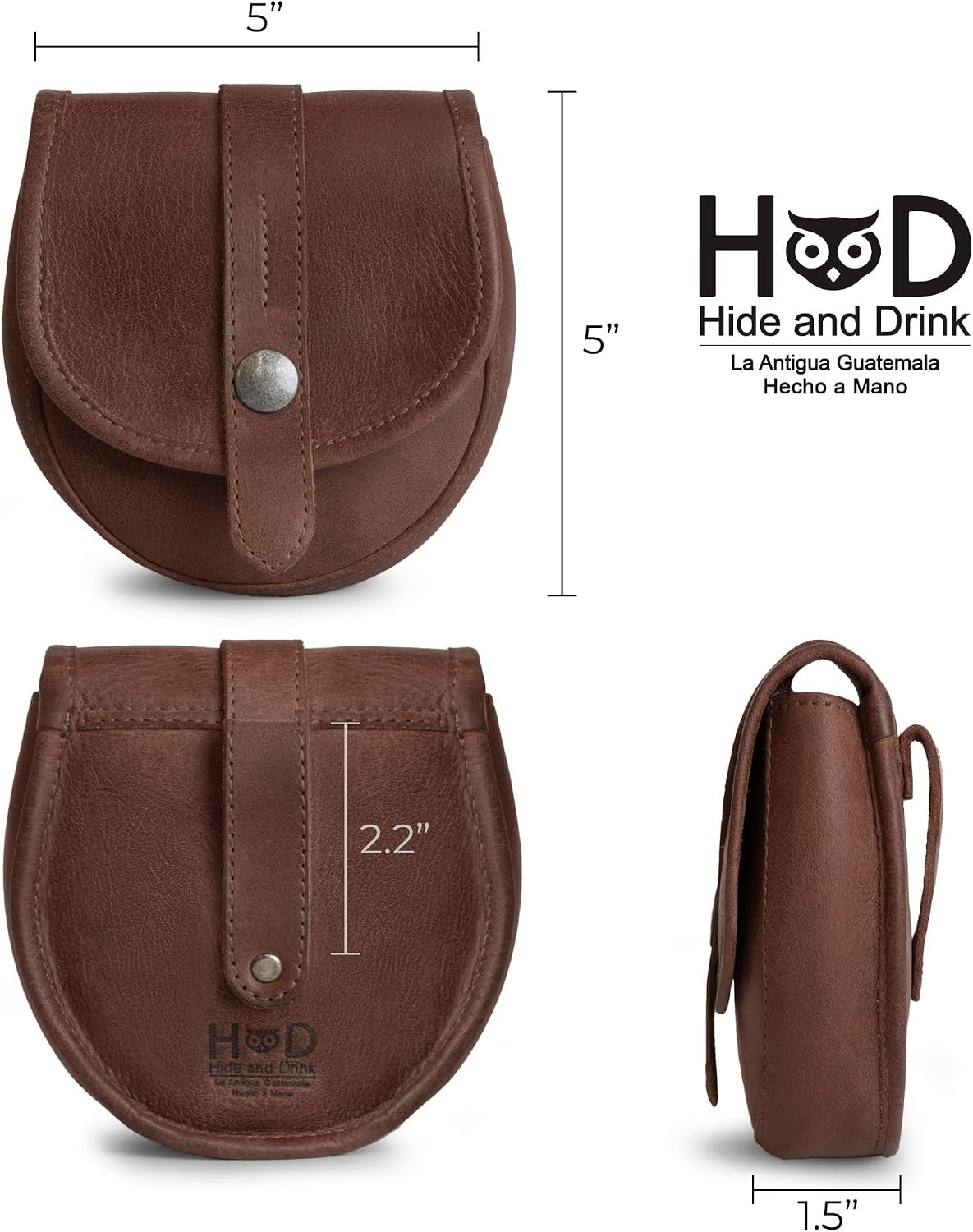 Full Grain Leather Utility Pouch
