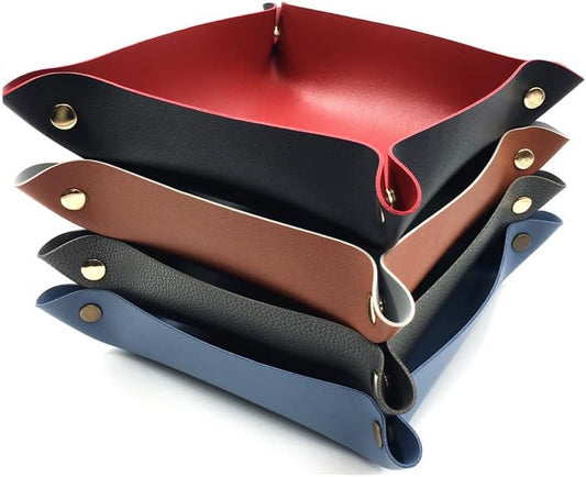 Leather Valet Tray Set