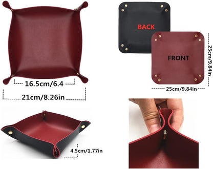 Leather Valet Tray Set