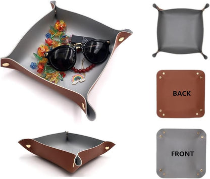 Leather Valet Tray Set