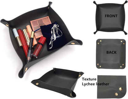Leather Valet Tray Set