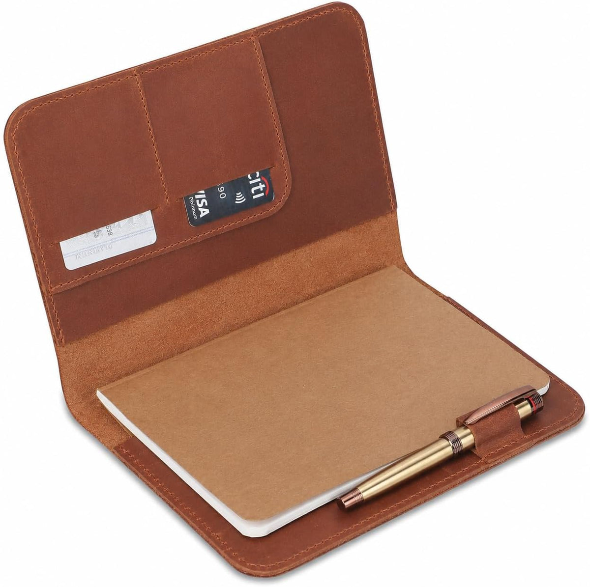 Refillable A5 Leather Journal Cover
