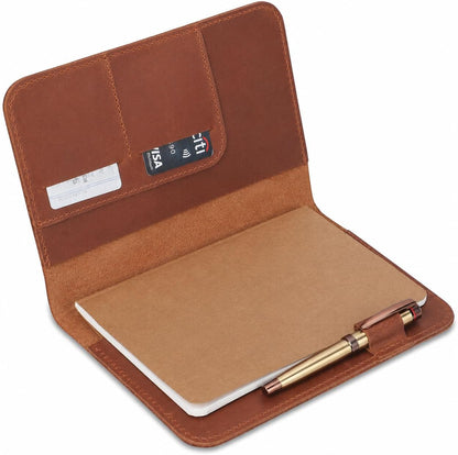 Refillable A5 Leather Journal Cover