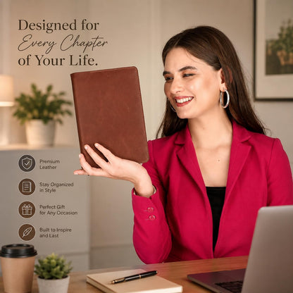 Refillable A5 Leather Journal Cover
