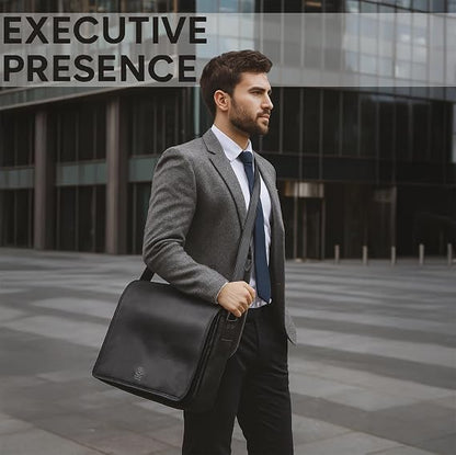 Full Grain Leather Messenger Bag