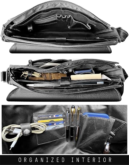 Full Grain Leather Messenger Bag